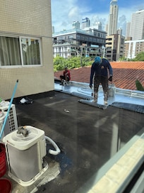 Manutenção na laje e splits as 6h da manhã!!!