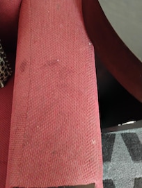 Soiled arm chair