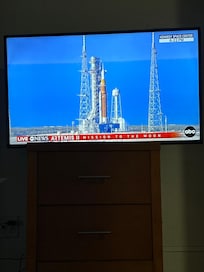 We watched the Artemis launch on one of our three tvs