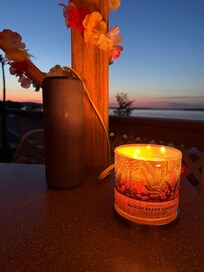 Power is available at the tiki bar