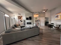 Huge downstairs playroom and living room