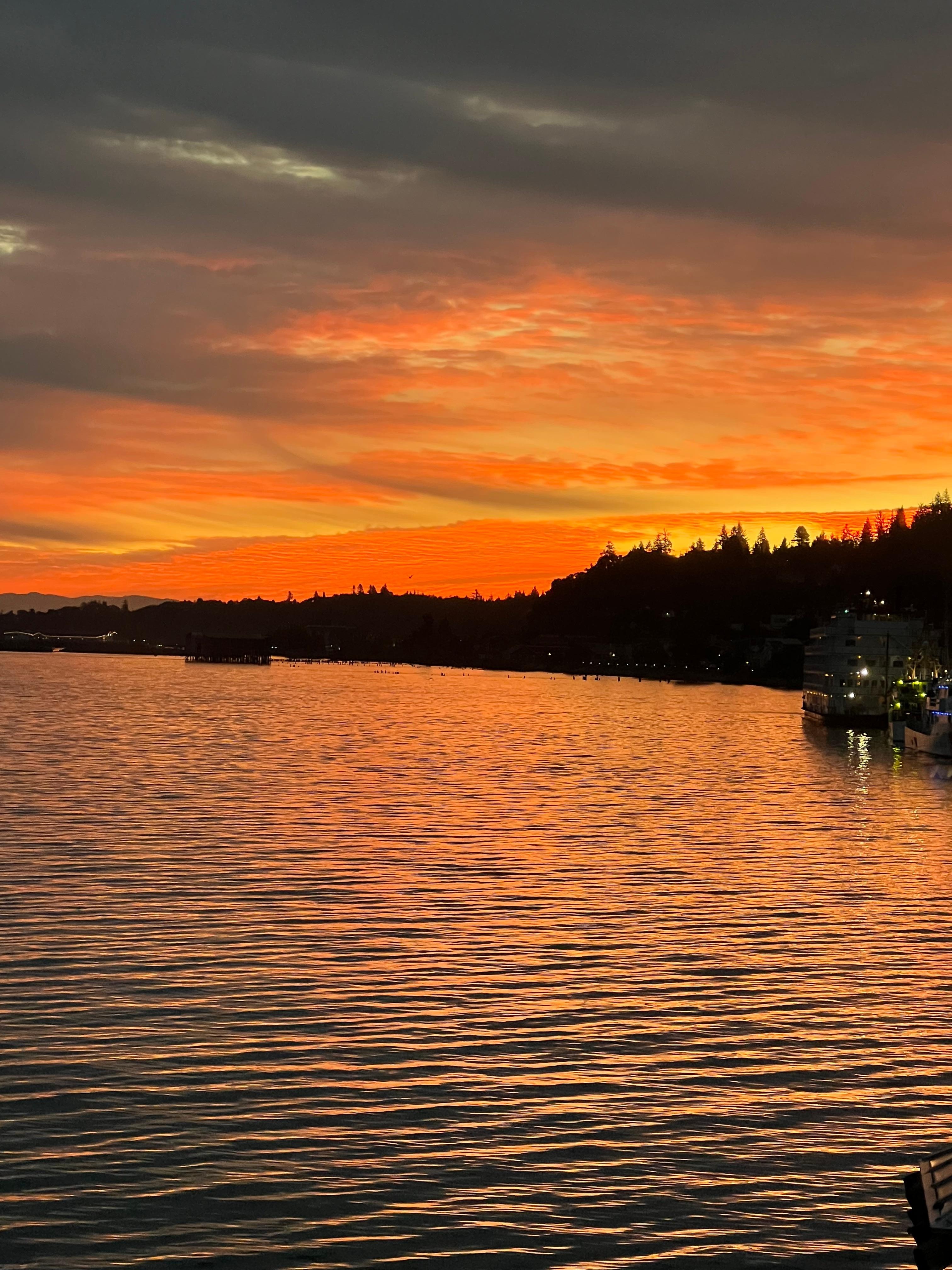 Sunrise on the Columbia River, Astoria, Oregon
