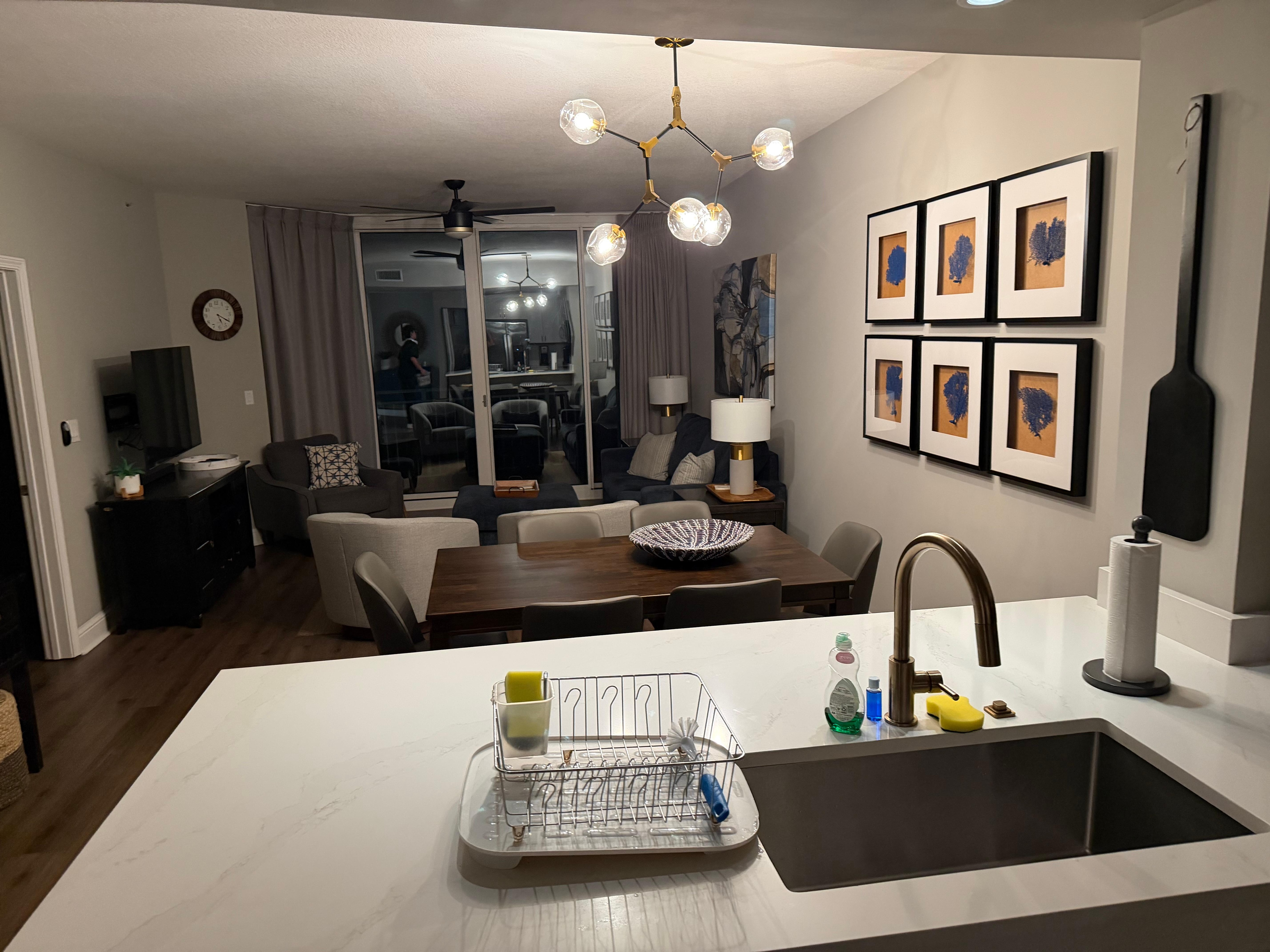 View of Living room space.