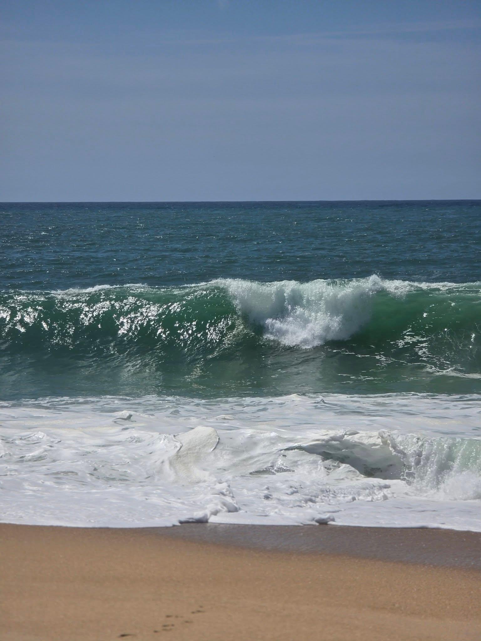Der var  ikke de store bølger, men var ret smukke at se på!
