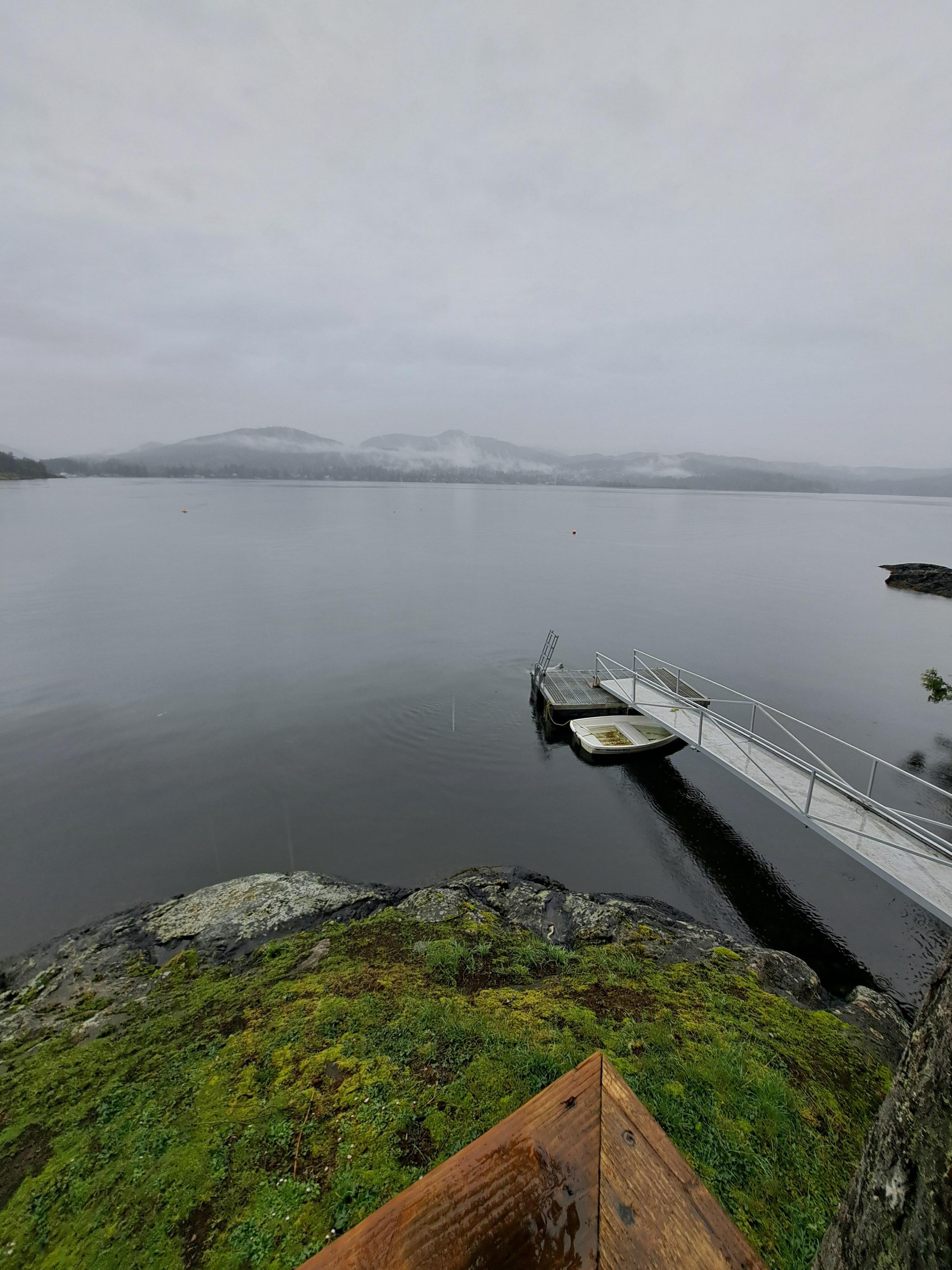View from above the dock.