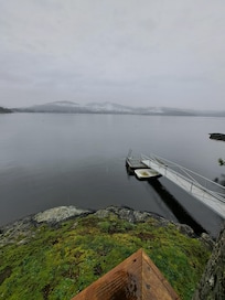 View from above the dock.