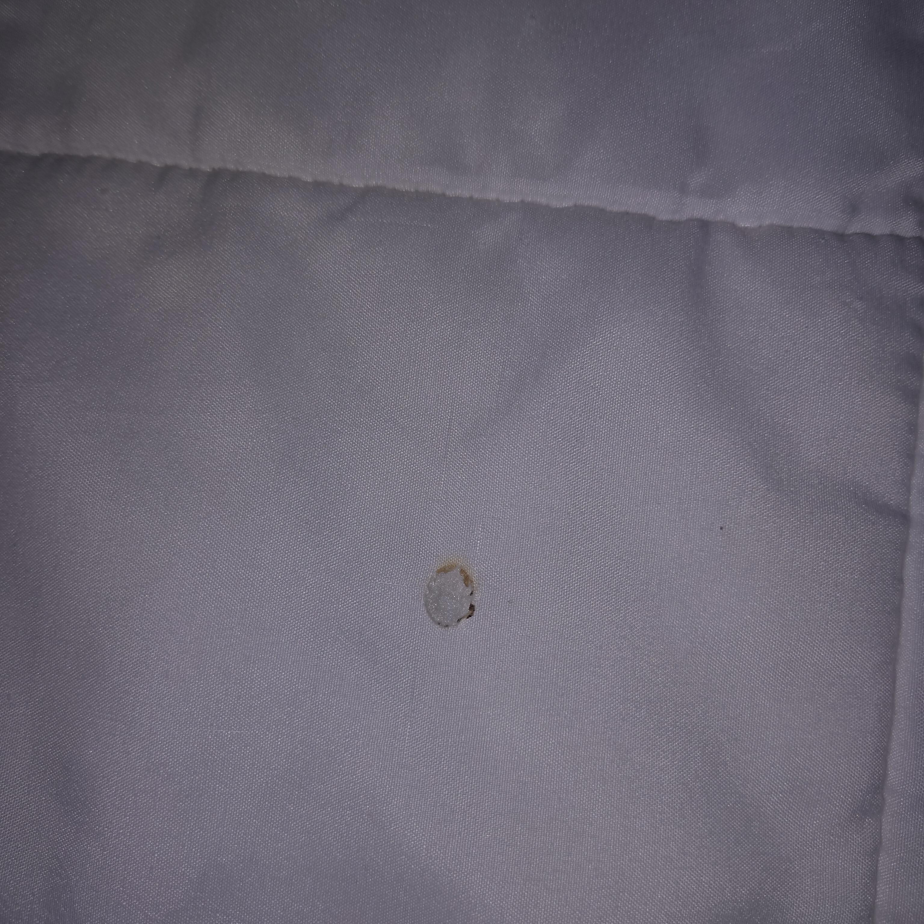 This is a burn hole.  Smokers were definitely here. 