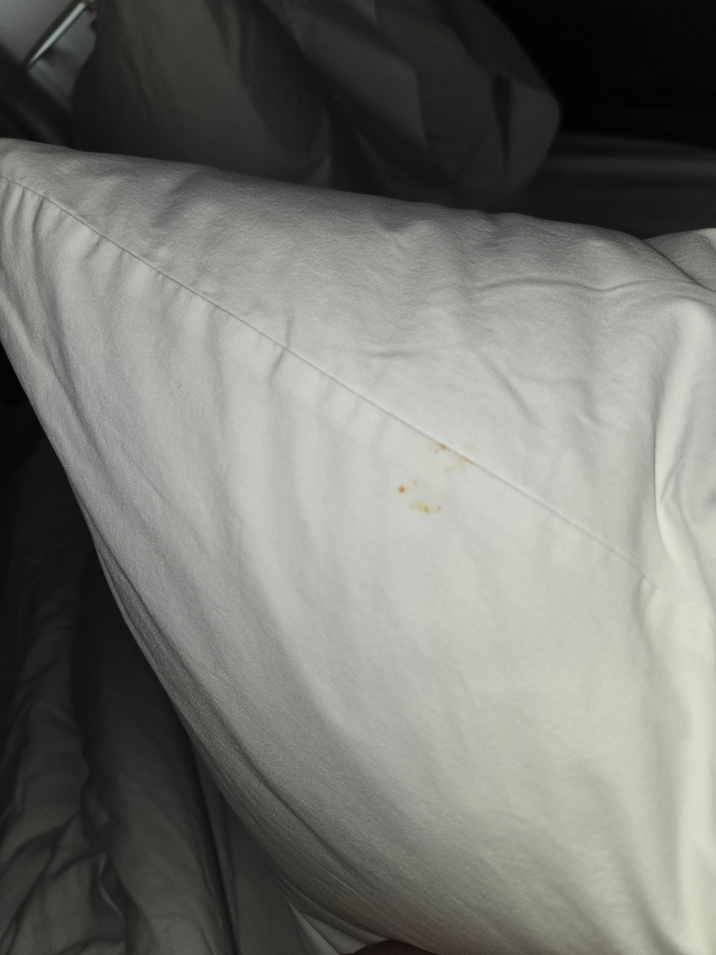 Stain on Pillow