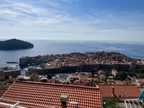 Panoramic view of old town from our balcony
