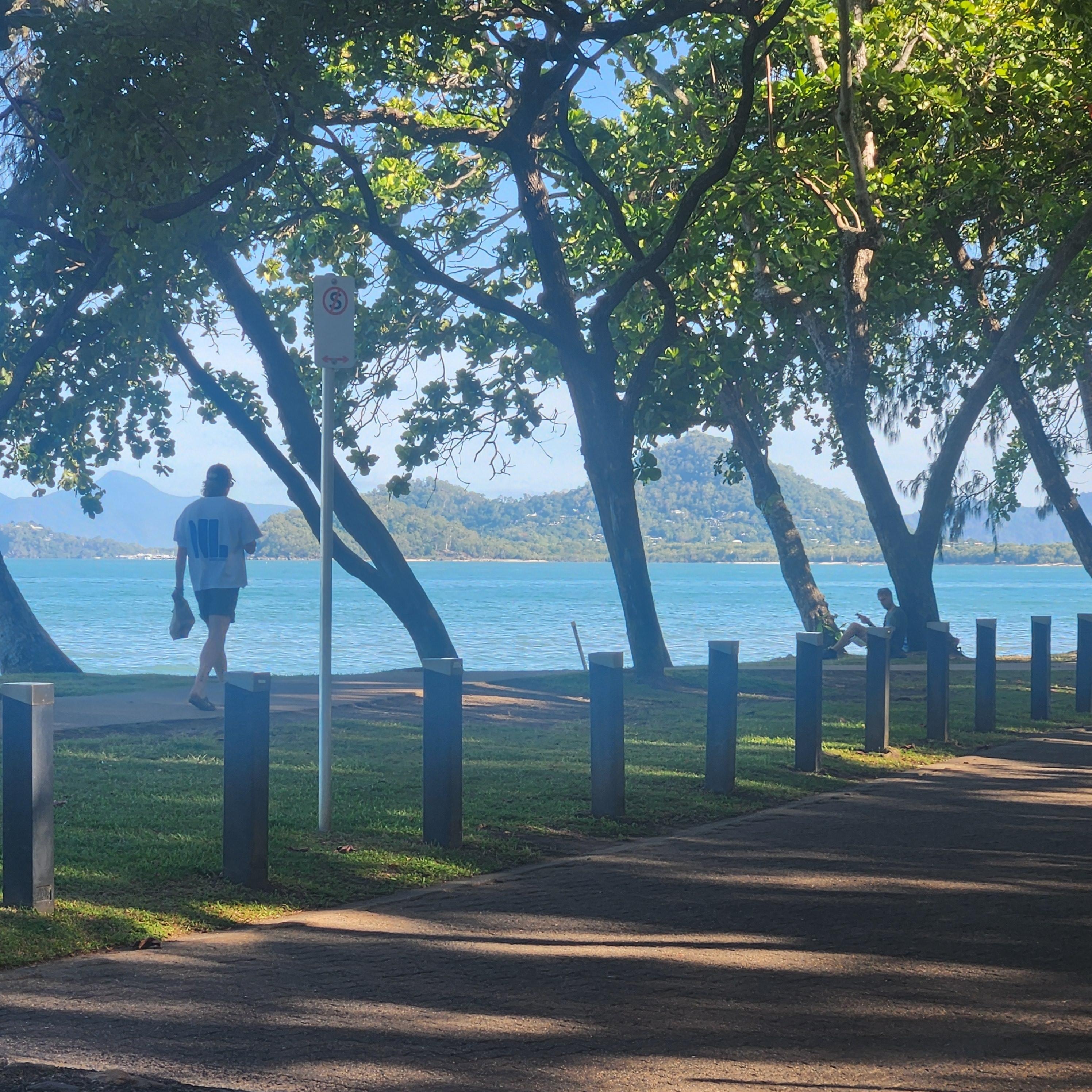 Beach across the street