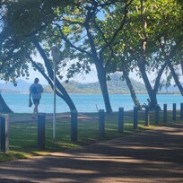 Beach across the street