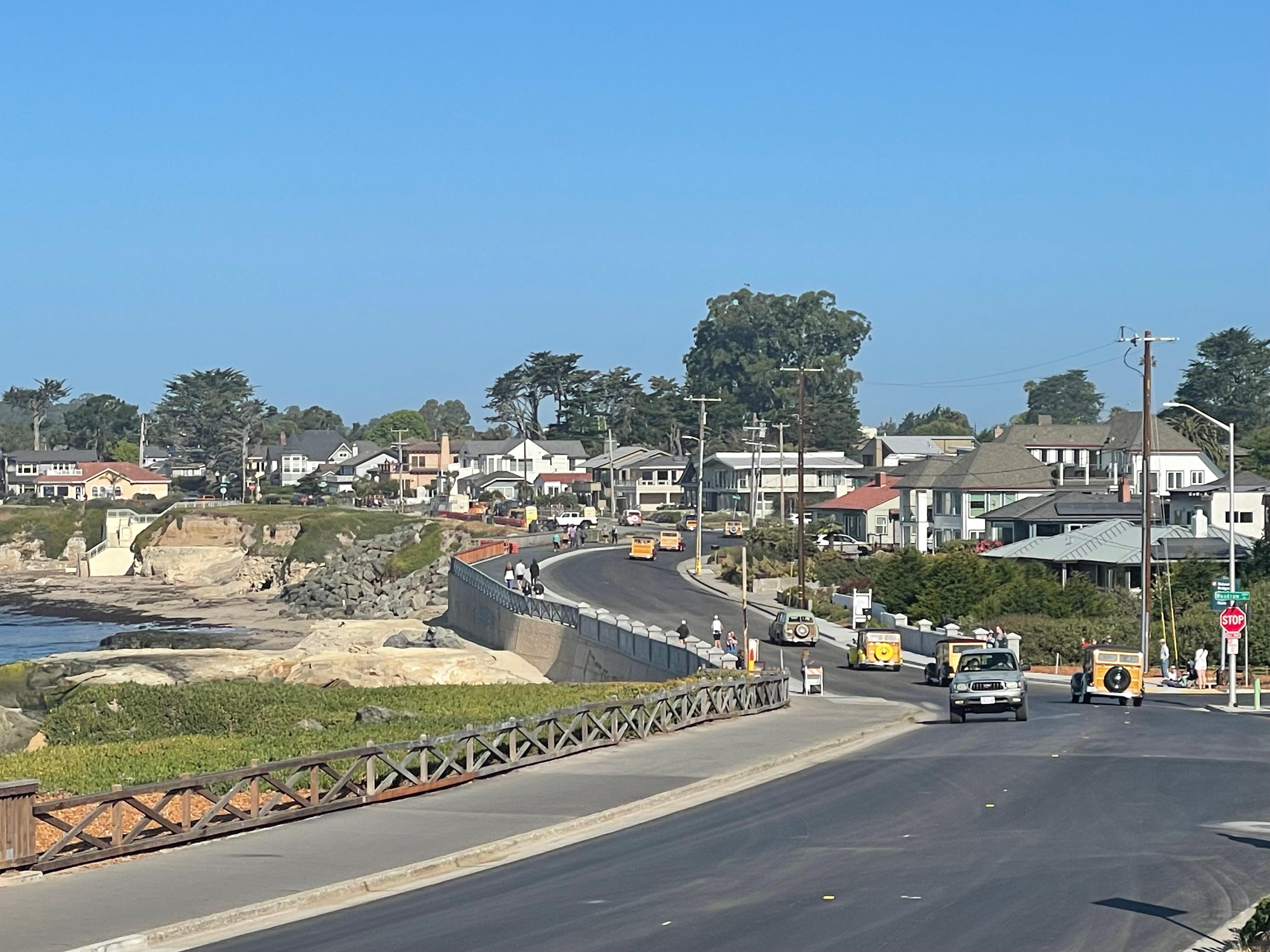 Woodies on The Wharf Parade on Cliff Drive