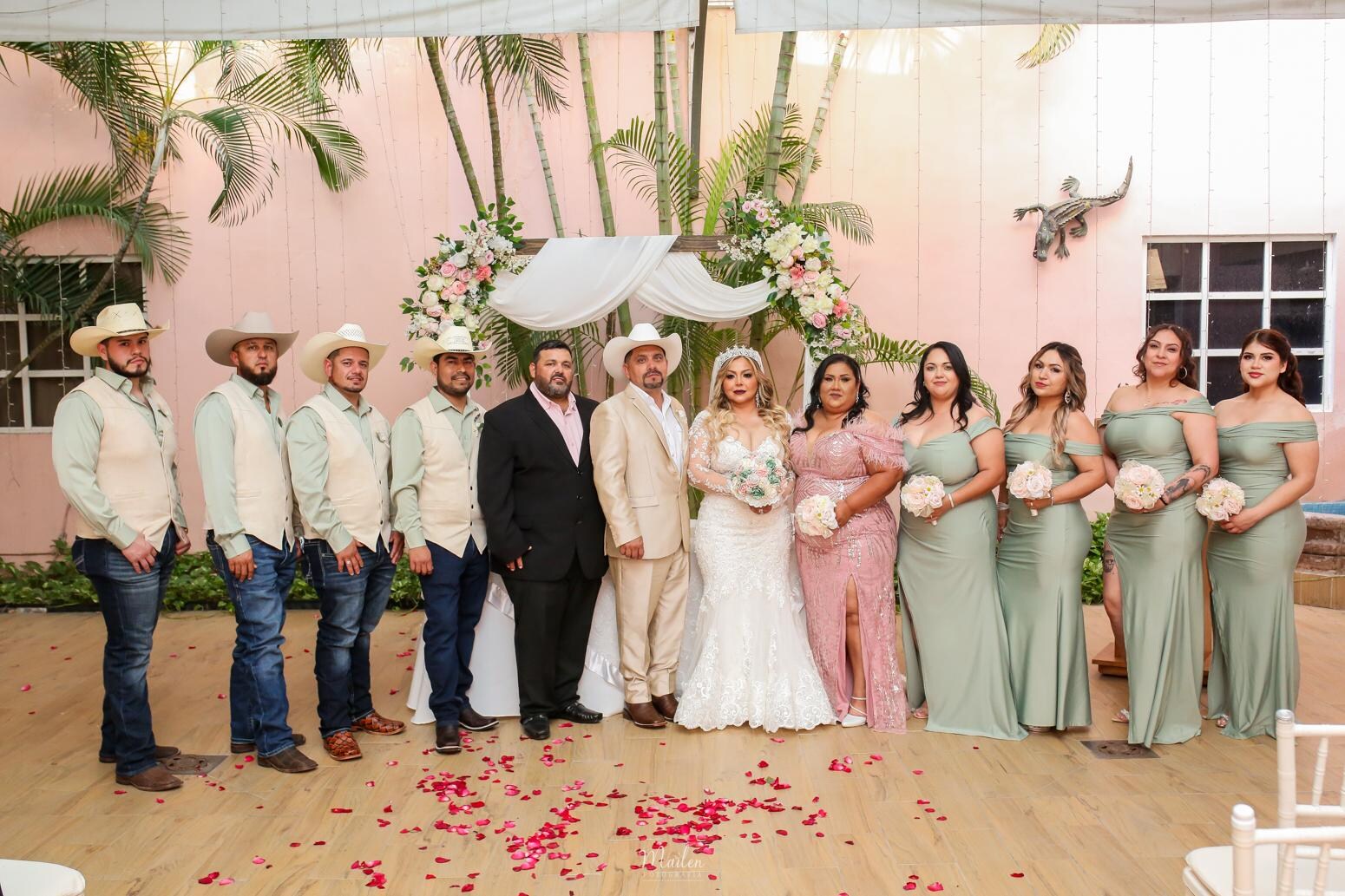The garden was perfect for our ceremony 