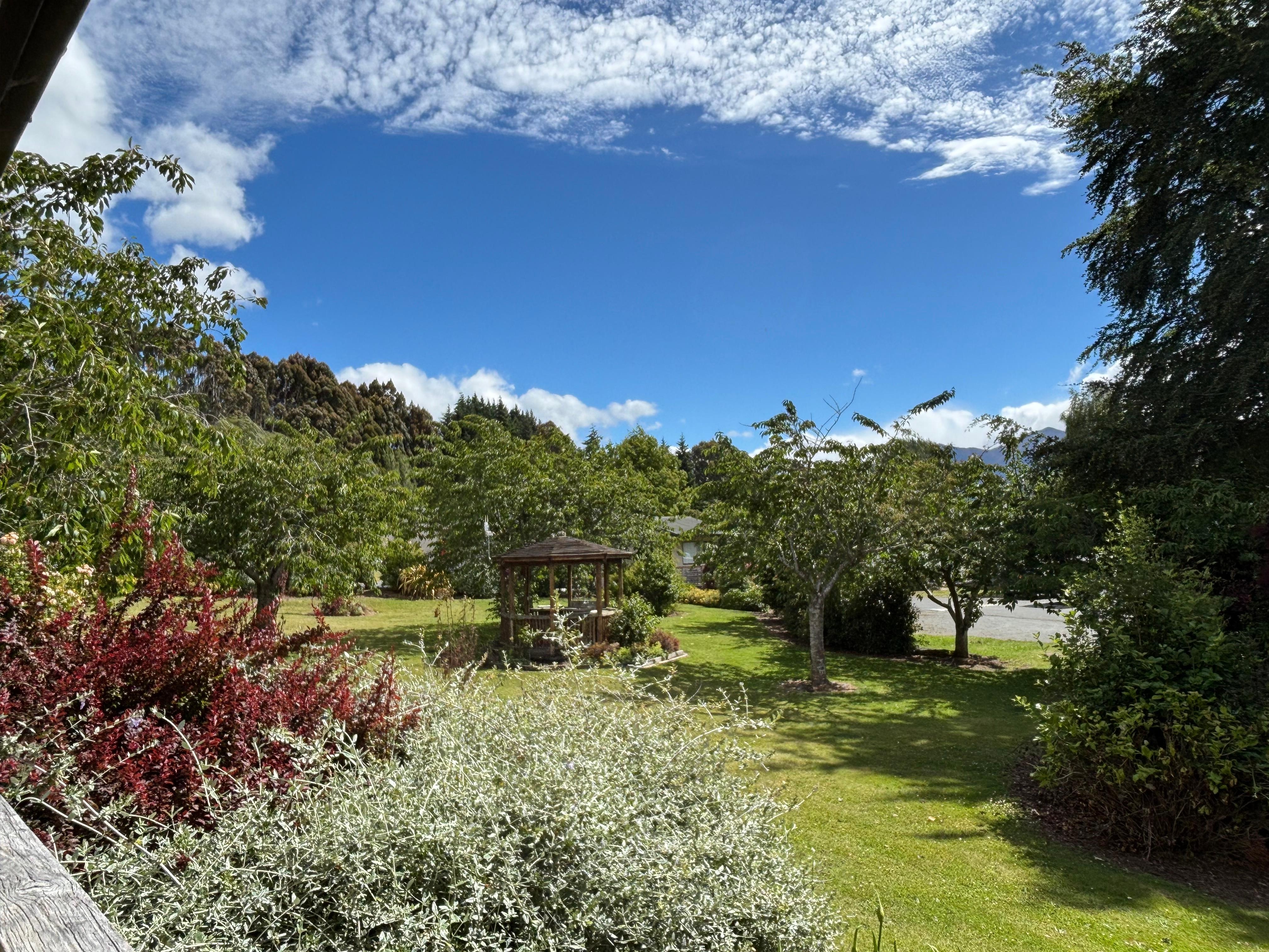部屋の入り口を出たところの眺め