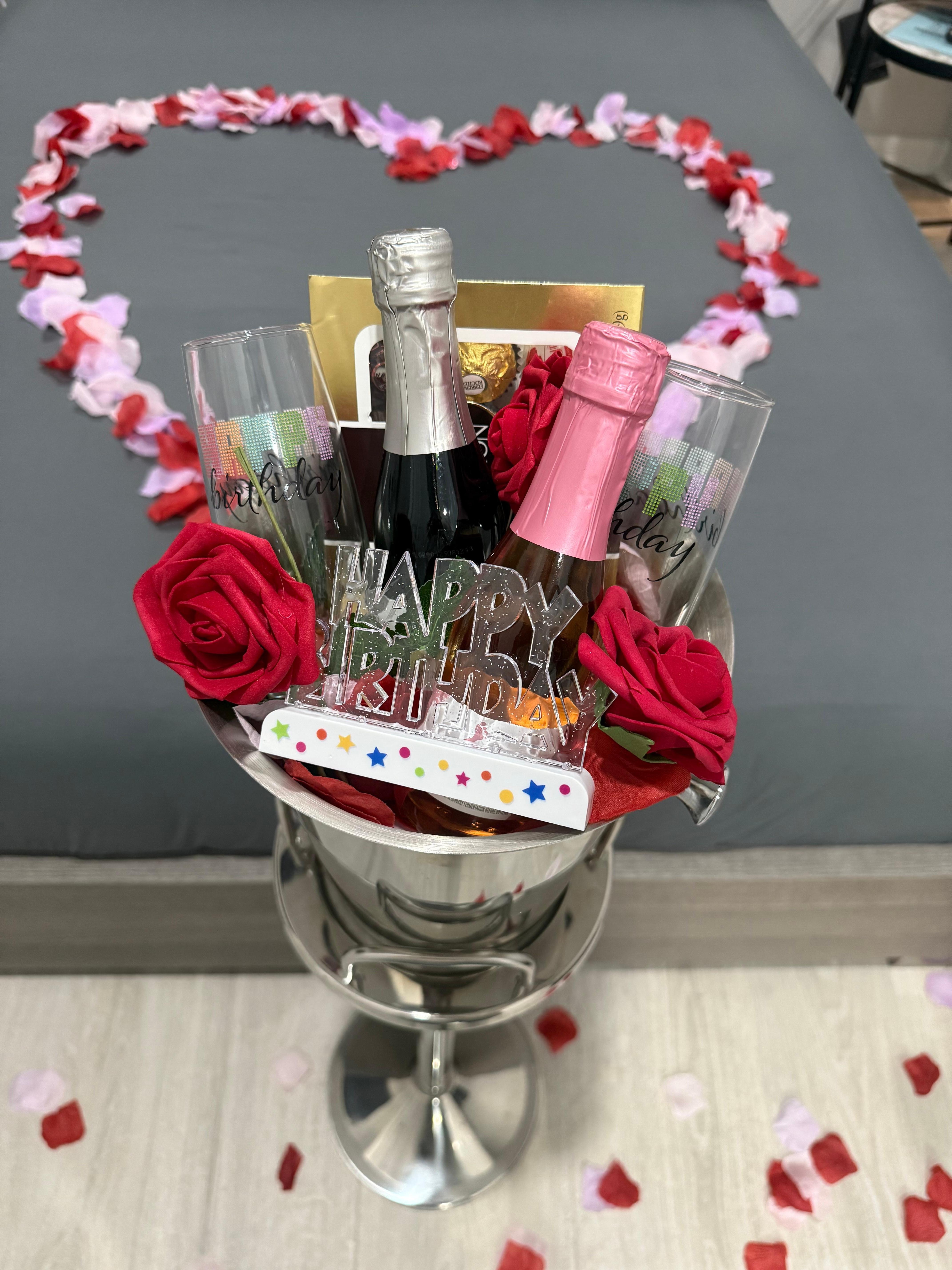 The host set this up for my girlfriend’s birthday.  