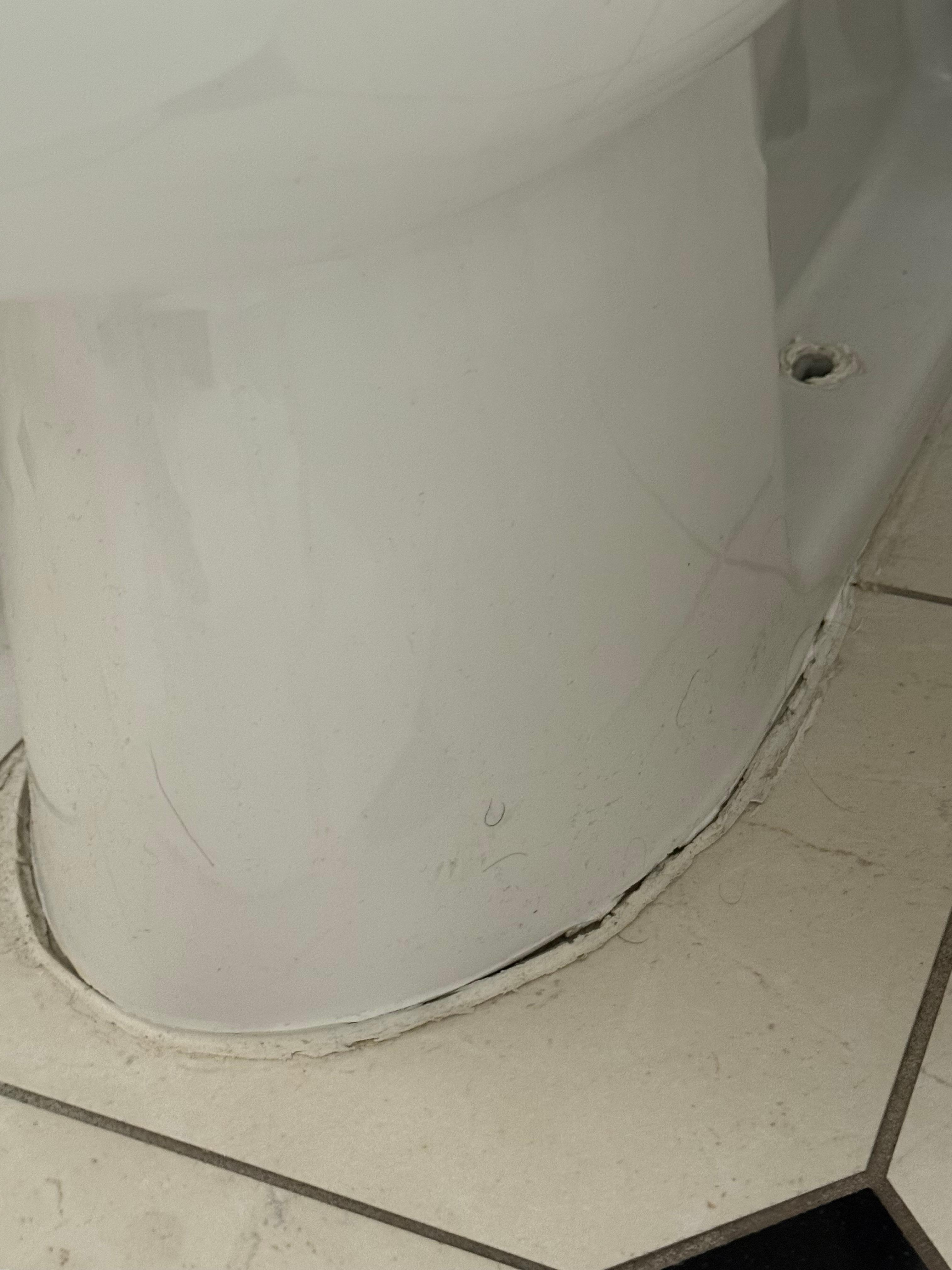 Dirty toilet and floor