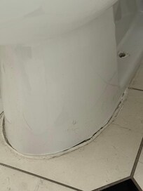 Dirty toilet and floor