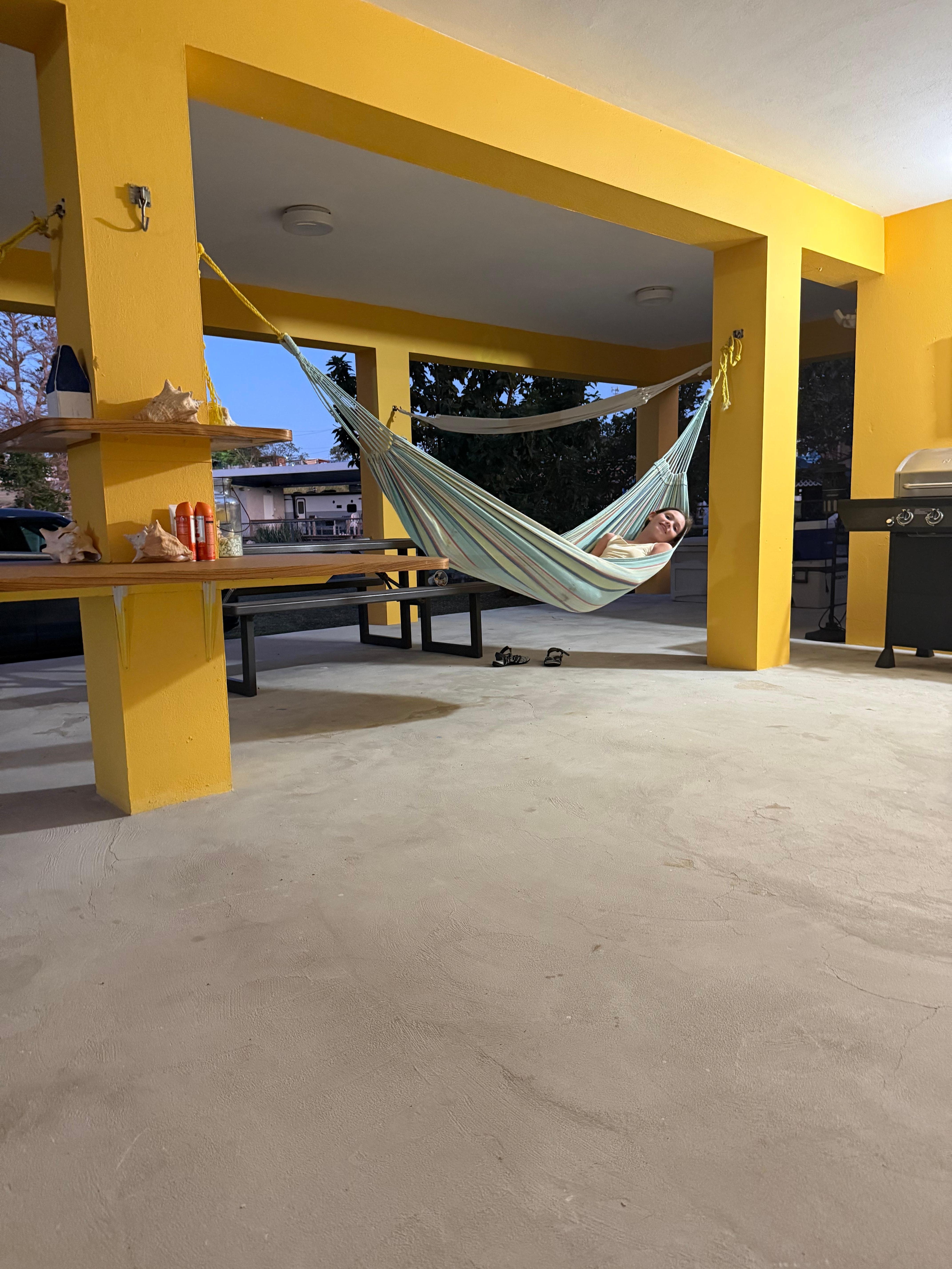 Lovely space to hang out after the beach and evenings! 