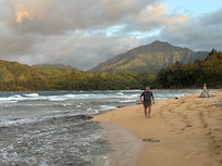 Walk along the on property beach.