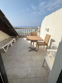 Schöner Ausblick von der Dachterasse