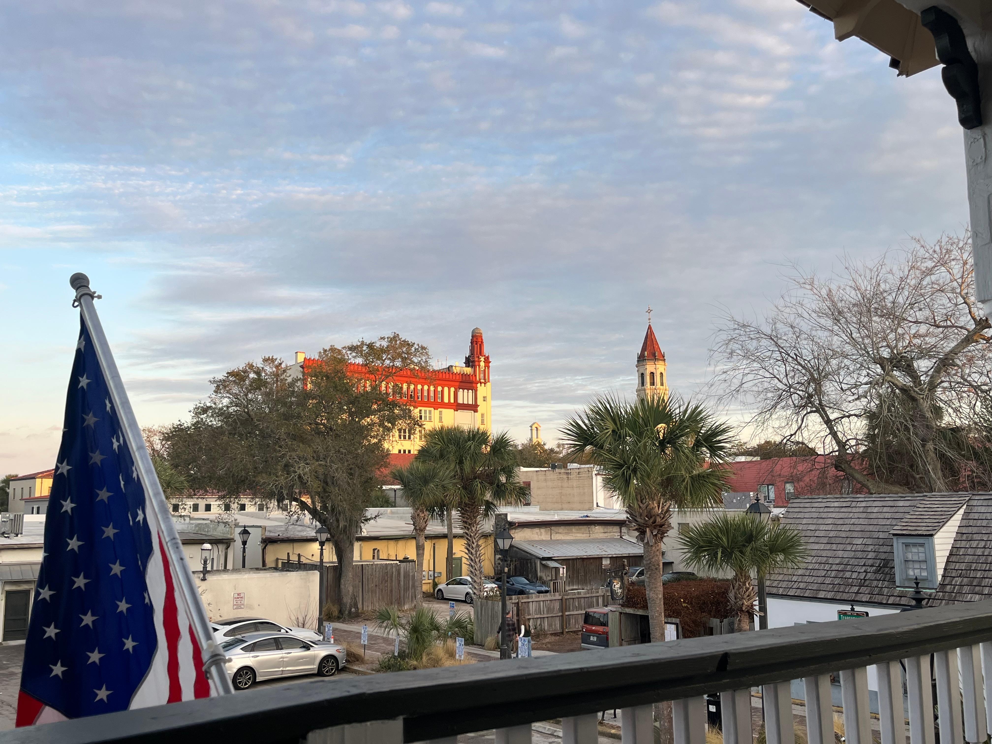 Lovely view from balcony. 