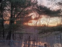 Sunset from the back patio