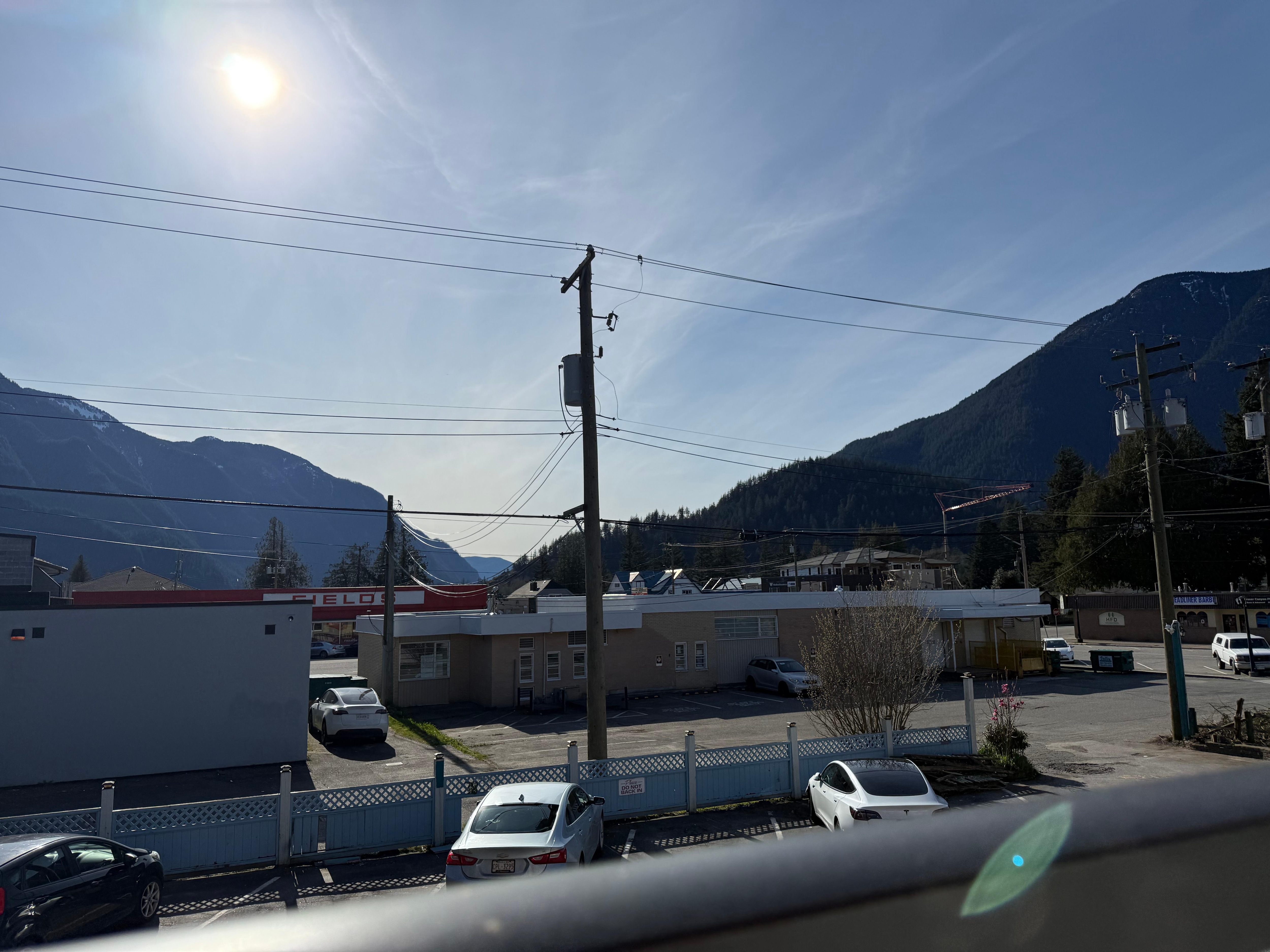 View from balcony. Was very quiet for our stay