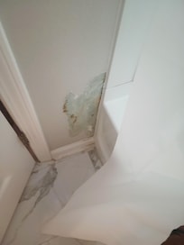 Chipped paint in master bedroom