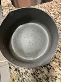 dirty cooking pan