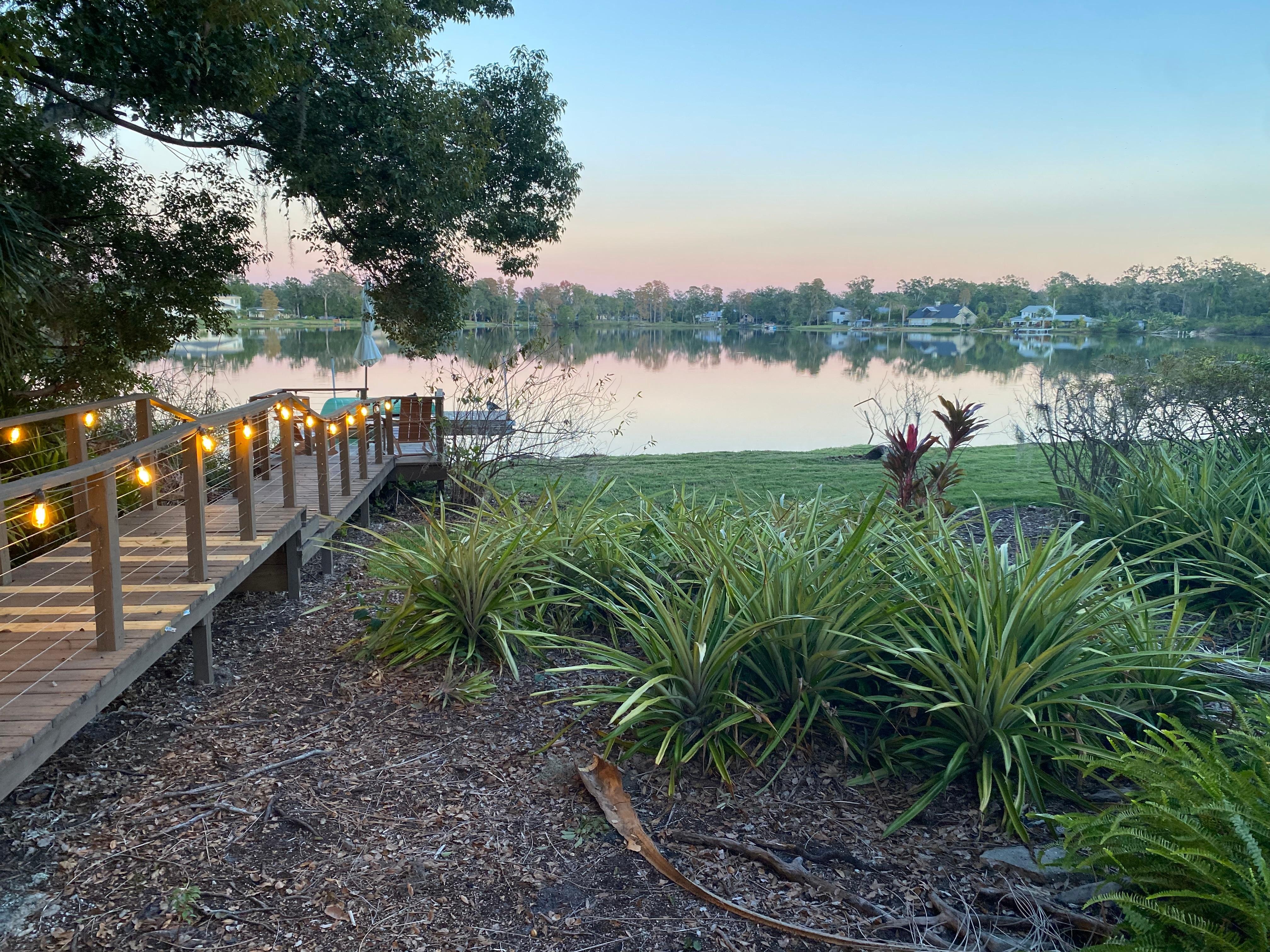 Boardwalk to private dock