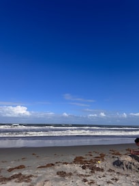 Very short walk to the ocean and what a beautiful view!