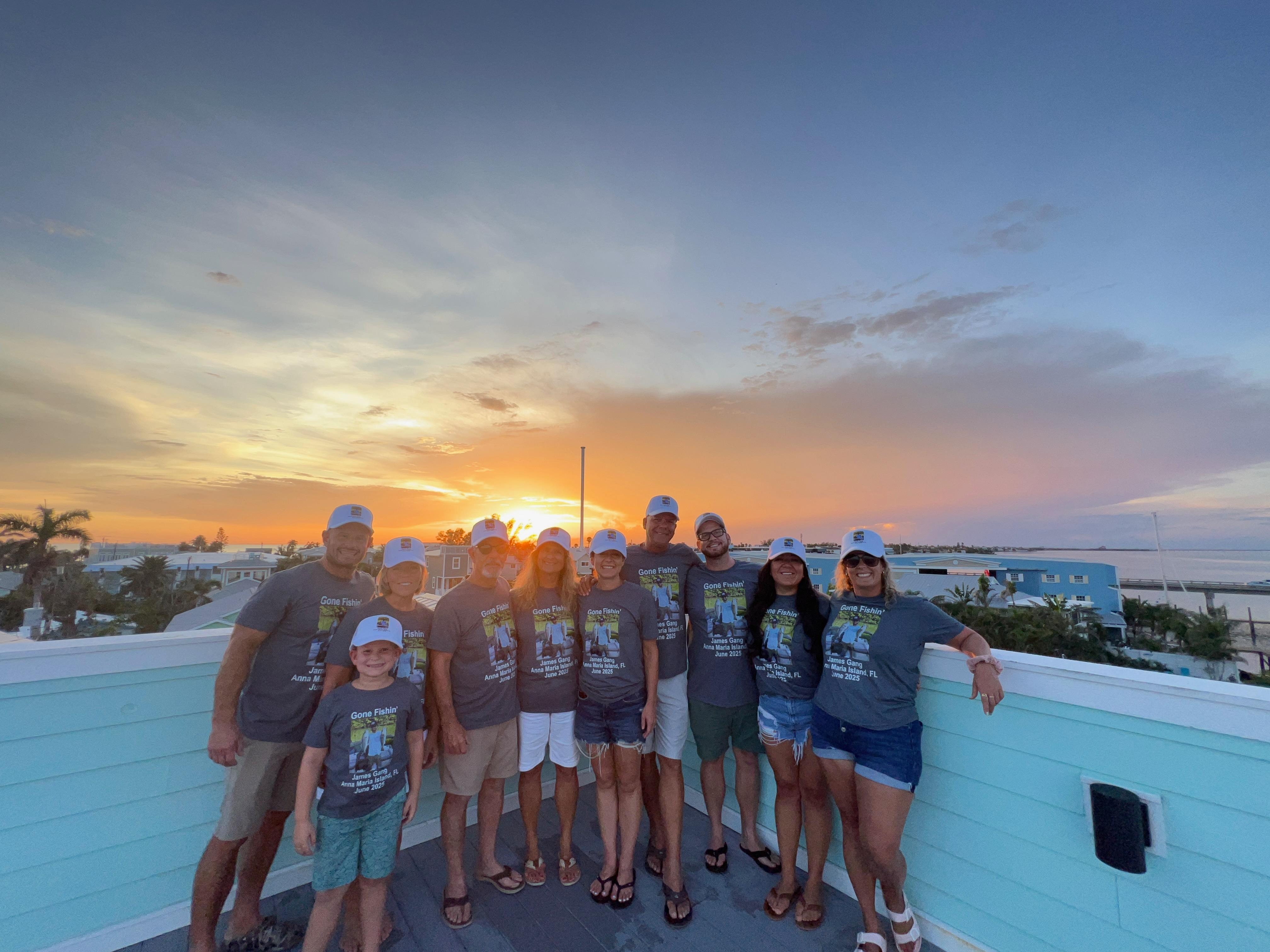 Sunset from the rooftop.