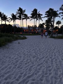 beach off the resort