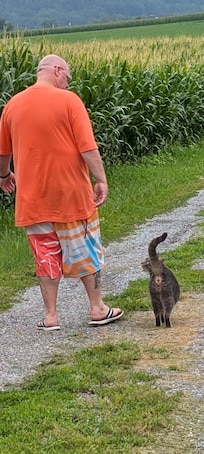 Me and Mickey taking a walk
