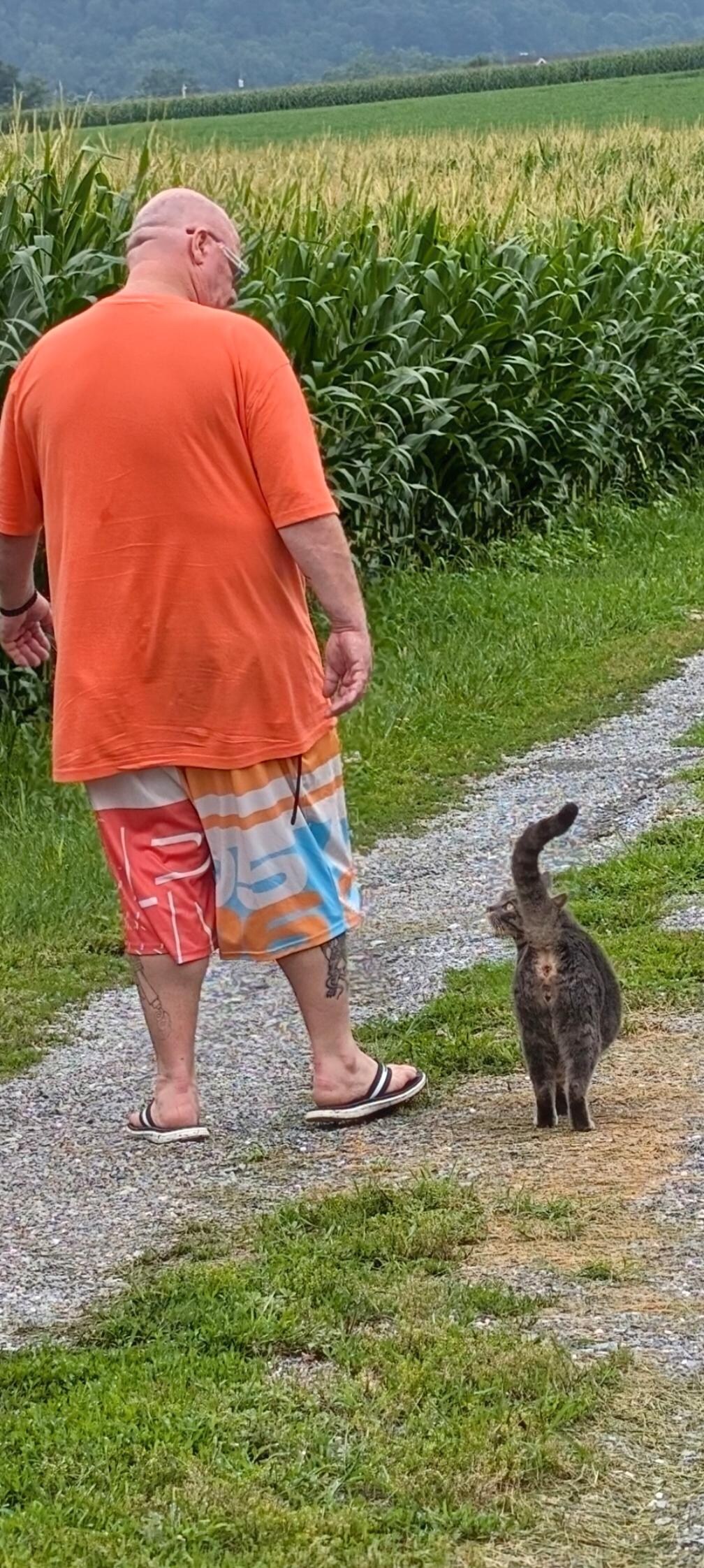 Me and Mickey taking a walk