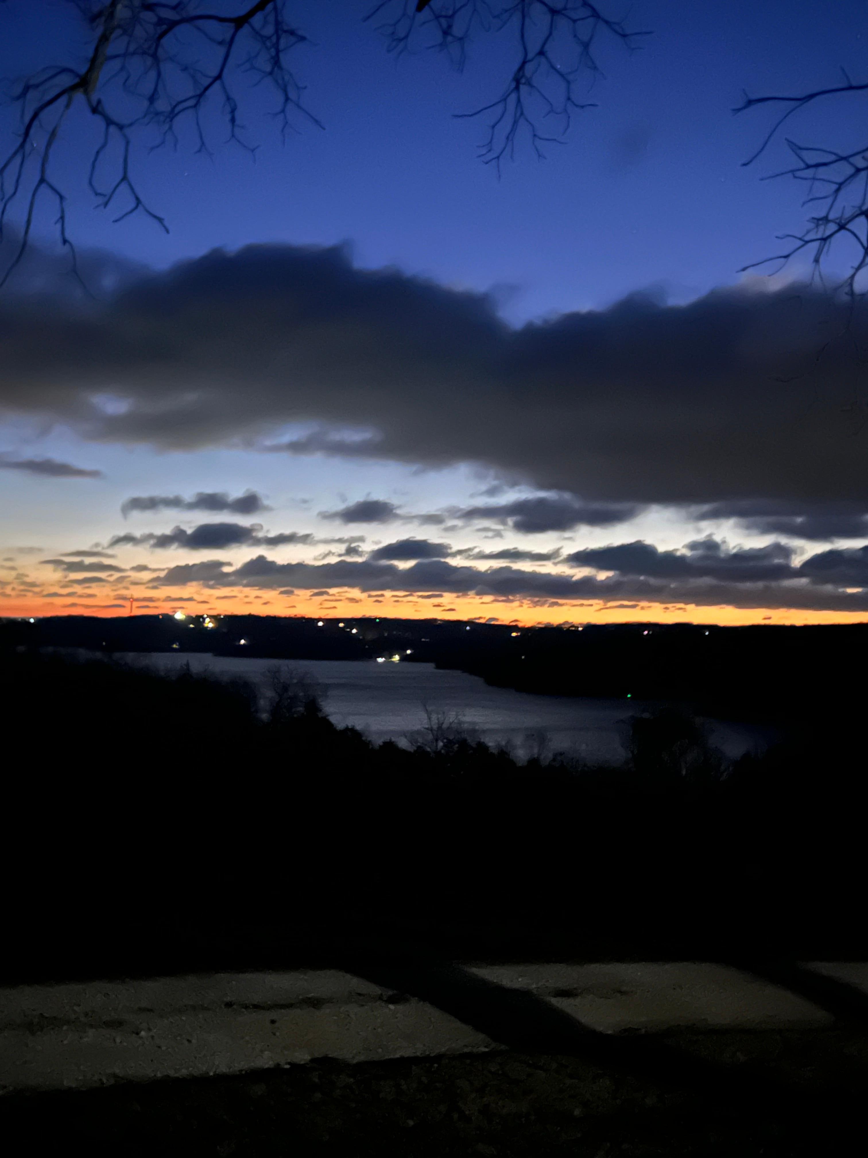 Sunrise the morning we left.