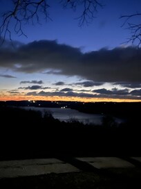 Sunrise the morning we left.