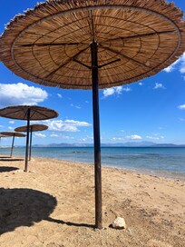 Beach across from the accommodation