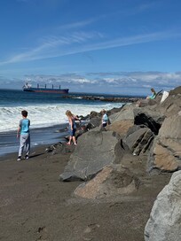 Plenty of rocks for the kids to climb on.