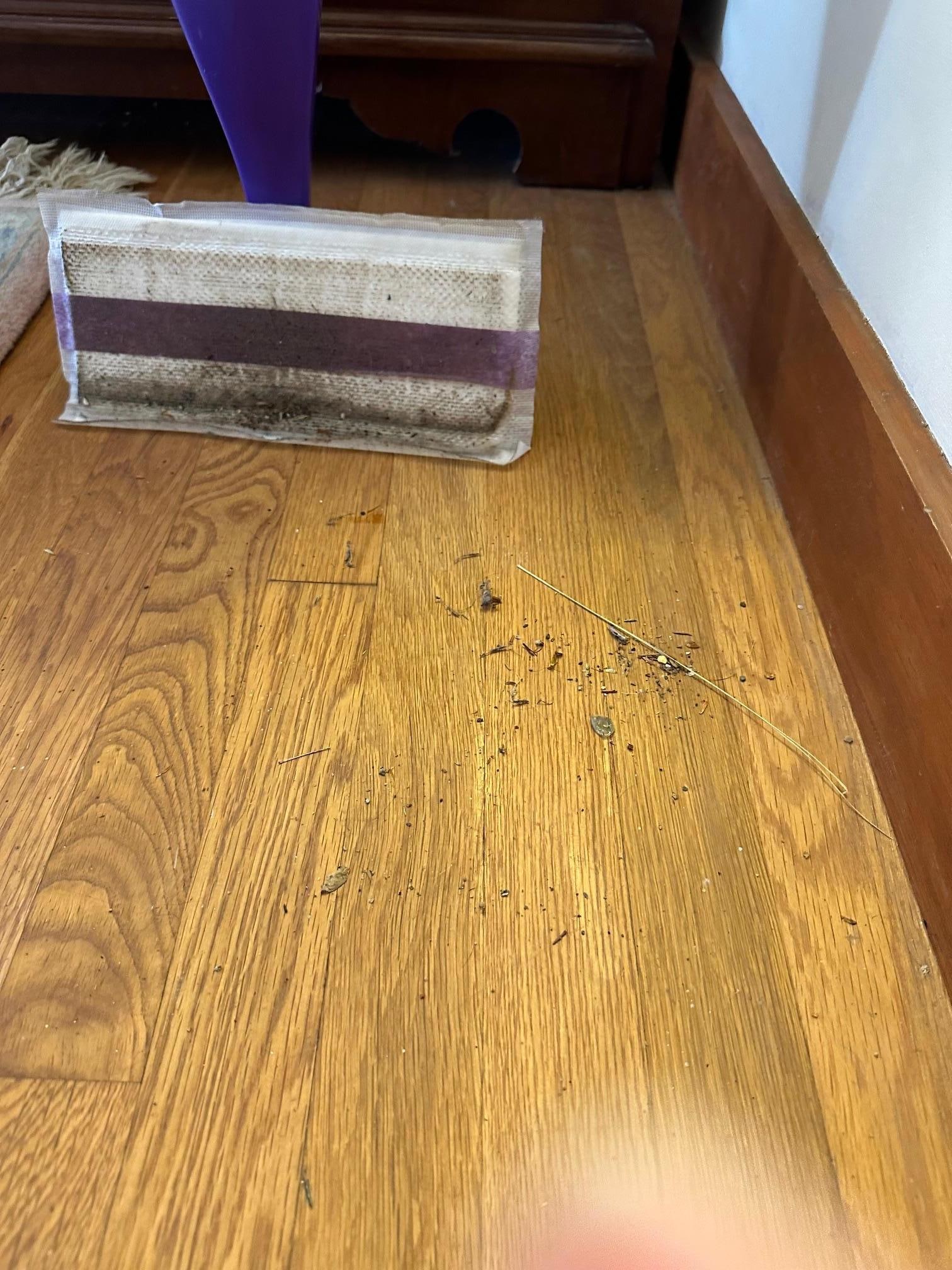 Master floor after the cleaner left