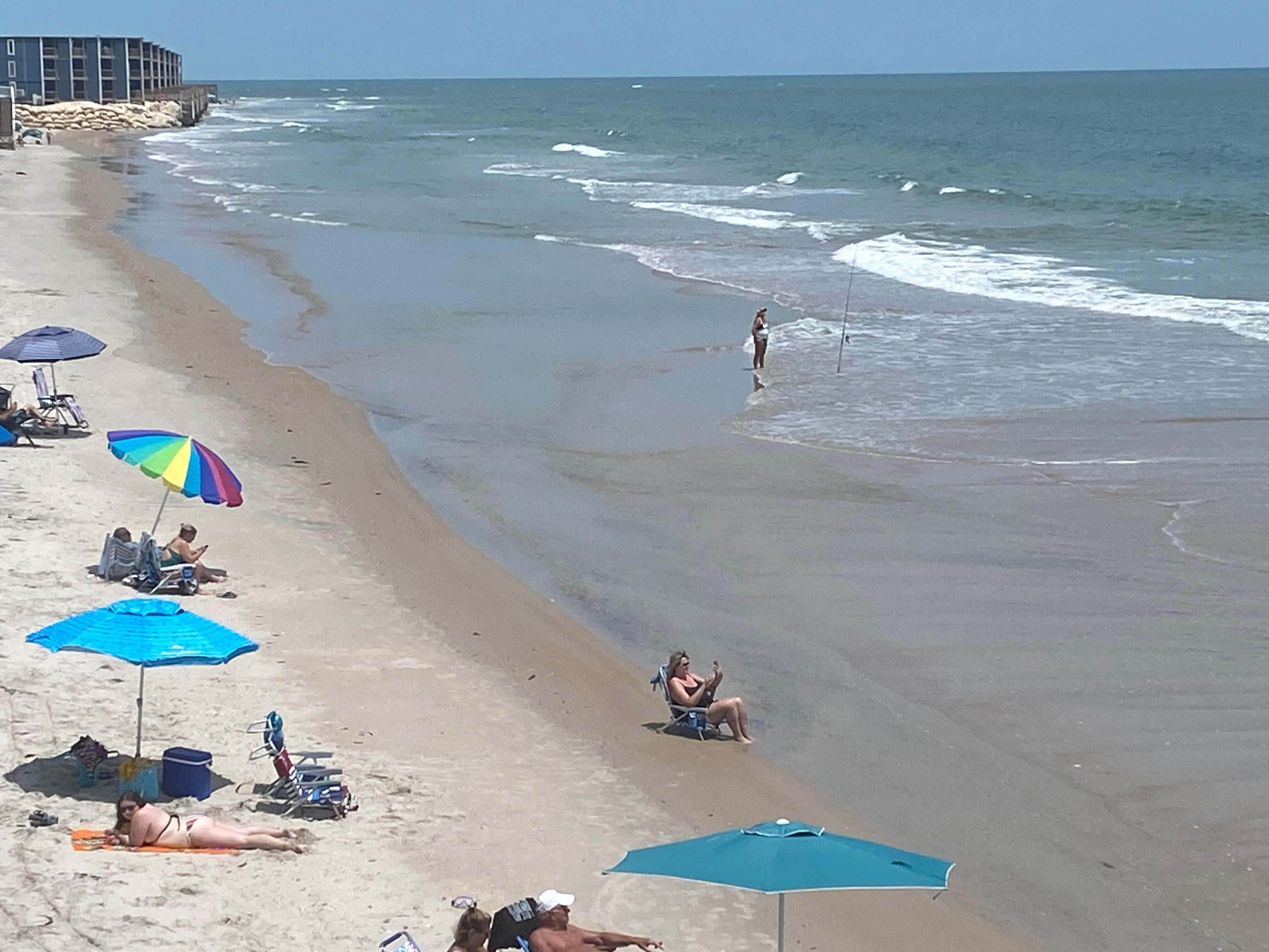 From the beach access cross over.