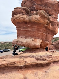 Garden of the Gods Balanced Rock)âŠWorth the 1.5 hour drive. Make a day of it by starting at the Garden of the Gods Visitor and Nature Center and ending at the Trading Post. Trolley, bike, & horse tours available *ADA accessible trails & pet friendly