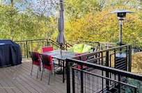 The front deck at the penthouse with the amazing view of the Fall Colors.