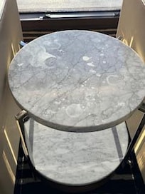 Table was not cleaned before we arrived, only noticed this in the morning after our check in, in the morning light.