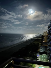 Pre-dawn moonlight from the balcony