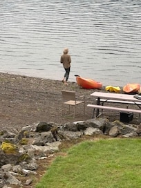 Looking out from the back deck