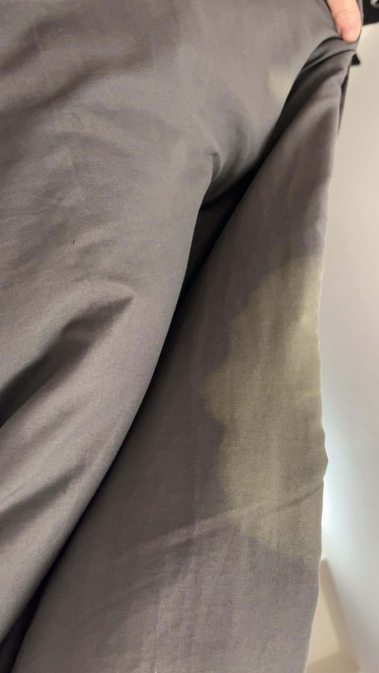 Stains on comforter. Looks bleached out.