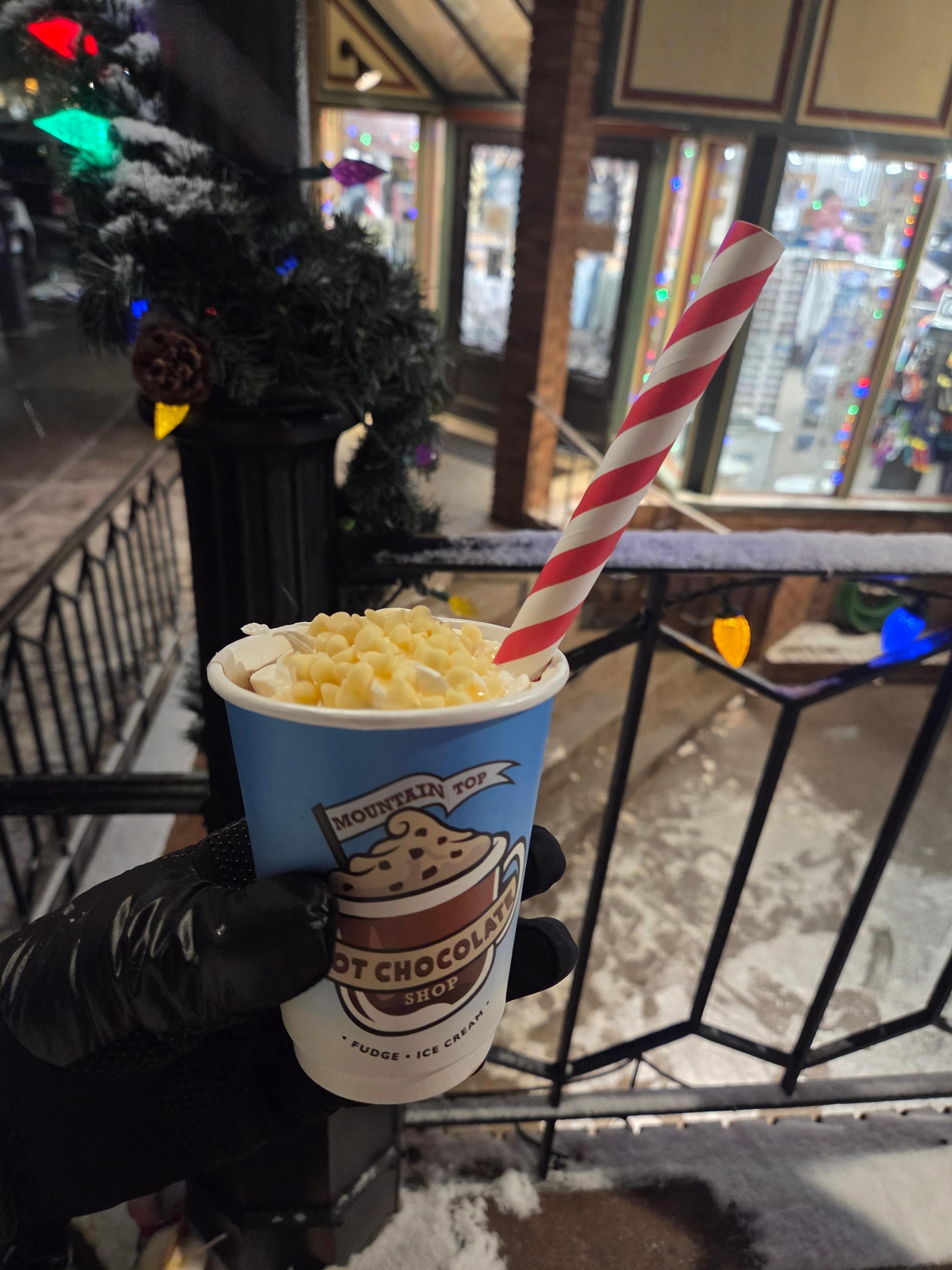 The infamous hot chocolate in Breckenridge  