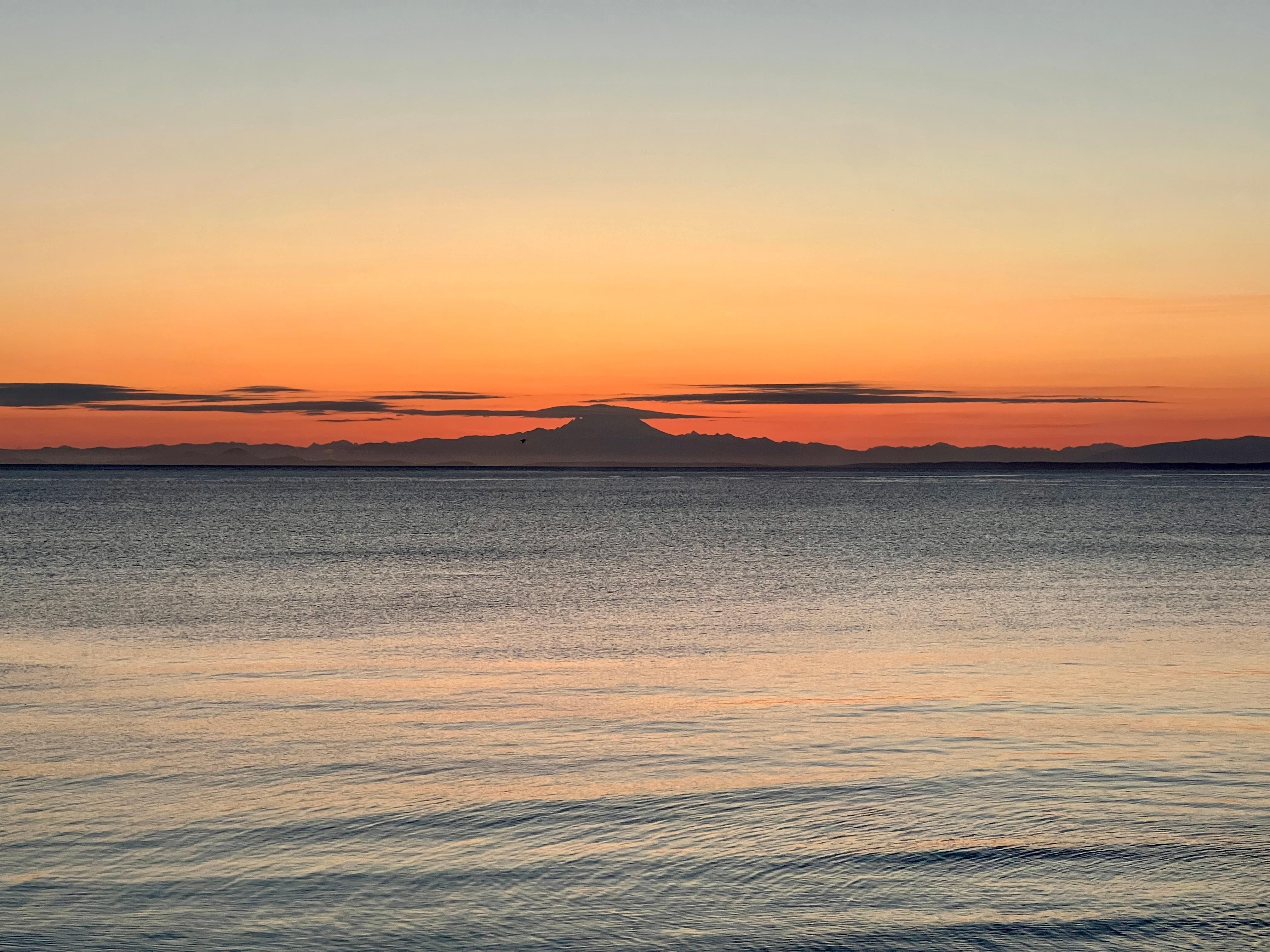 Stunning sunrise over the straight 