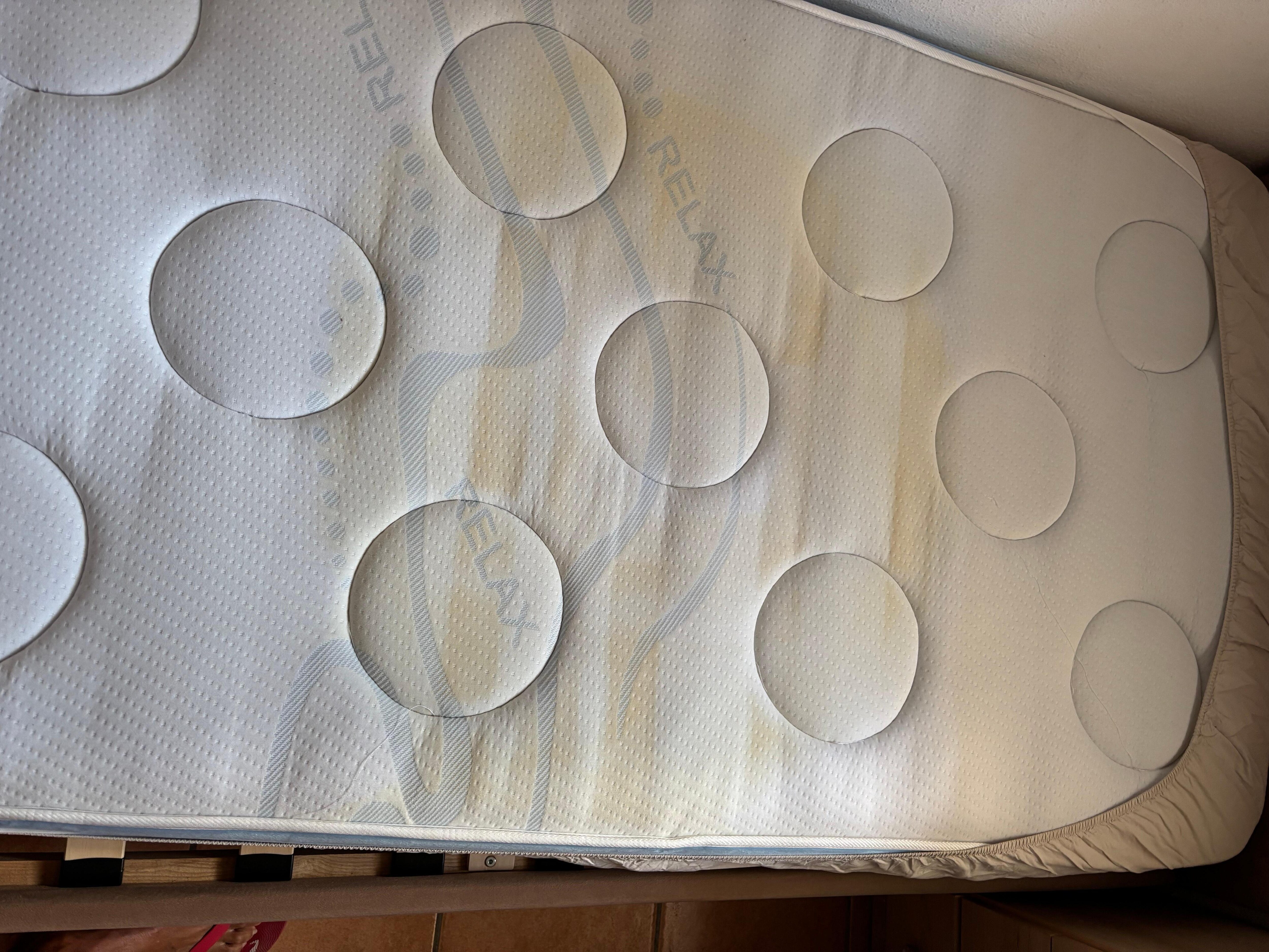 Yellow staining on mattress